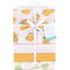 imageHudson Baby Unisex Baby Cotton Flannel Receiving Blankets Sweet Bakery One SizeCitrus Orange