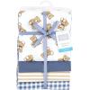 imageHudson Baby Unisex Baby Cotton Flannel Receiving Blankets Sweet Bakery One SizeGentleman Bear