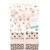 imageHudson Baby Unisex Baby Cotton Flannel Receiving Blankets Sweet Bakery One SizeNeutral Pink Floral