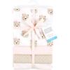 imageHudson Baby Unisex Baby Cotton Flannel Receiving Blankets Sweet Bakery One SizePink Taupe Bear