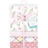 imageHudson Baby Unisex Baby Cotton Flannel Receiving Blankets Sweet Bakery One SizePink Tulips