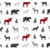 imageHudson Baby Unisex Baby Cotton Flannel Receiving Blankets Sweet Bakery One SizeWoodland Christmas