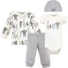 imageHudson Baby Unisex Baby Preemie Layette Set 4PieceRoyal Safari