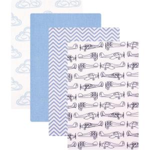 imageHudson Baby Unisex Baby Cotton Flannel Receiving Blankets Sweet Bakery One SizeAirplane