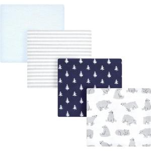 imageHudson Baby Unisex Baby Cotton Flannel Receiving Blankets Sweet Bakery One SizeBear Poses