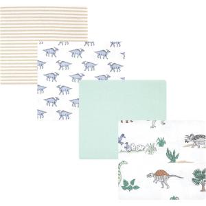 imageHudson Baby Unisex Baby Cotton Flannel Receiving Blankets Sweet Bakery One SizeBoy Dino World