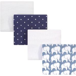 imageHudson Baby Unisex Baby Cotton Flannel Receiving Blankets Sweet Bakery One SizeBoy Elephant