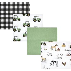 imageHudson Baby Unisex Baby Cotton Flannel Receiving Blankets Sweet Bakery One SizeBoy Farm
