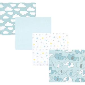 imageHudson Baby Unisex Baby Cotton Flannel Receiving Blankets Sweet Bakery One SizeBoy New Elephant