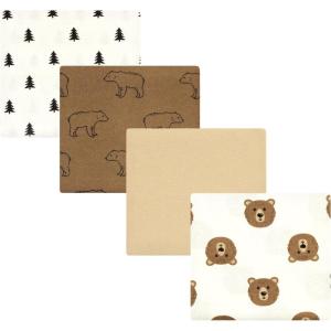 imageHudson Baby Unisex Baby Cotton Flannel Receiving Blankets Sweet Bakery One SizeBrown Bear
