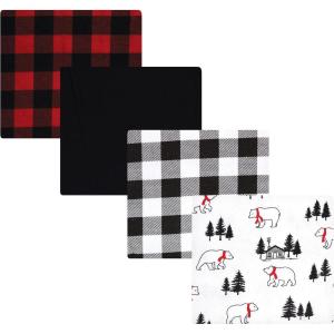 imageHudson Baby Unisex Baby Cotton Flannel Receiving Blankets Sweet Bakery One SizeBuffalo Plaid Bear