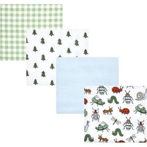 imageHudson Baby Unisex Baby Cotton Flannel Receiving Blankets Sweet Bakery One SizeBugs