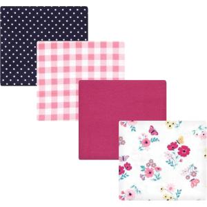 imageHudson Baby Unisex Baby Cotton Flannel Receiving Blankets Sweet Bakery One SizeButterfly Floral