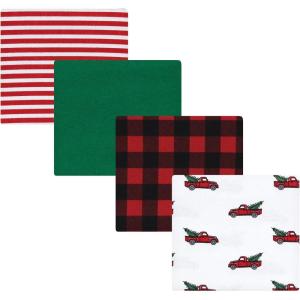 imageHudson Baby Unisex Baby Cotton Flannel Receiving Blankets Sweet Bakery One SizeChristmas Tree Truck