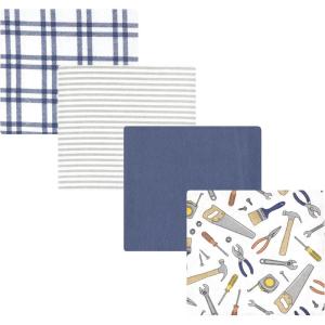 imageHudson Baby Unisex Baby Cotton Flannel Receiving Blankets Sweet Bakery One SizeConstruction Work