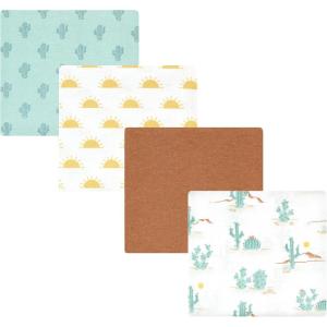 imageHudson Baby Unisex Baby Cotton Flannel Receiving Blankets Sweet Bakery One SizeDesert Cactus