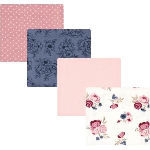 imageHudson Baby Unisex Baby Cotton Flannel Receiving Blankets Sweet Bakery One SizeDusty Rose Floral