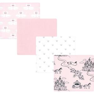 imageHudson Baby Unisex Baby Cotton Flannel Receiving Blankets Sweet Bakery One SizeFairytale Princess
