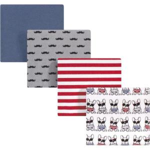 imageHudson Baby Unisex Baby Cotton Flannel Receiving Blankets Sweet Bakery One SizeFrench Dog