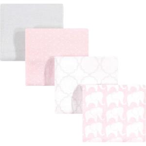 imageHudson Baby Unisex Baby Cotton Flannel Receiving Blankets Sweet Bakery One SizeGirl Elephant