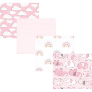 imageHudson Baby Unisex Baby Cotton Flannel Receiving Blankets Sweet Bakery One SizeGirl New Elephant