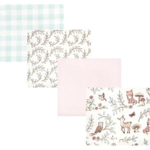 imageHudson Baby Unisex Baby Cotton Flannel Receiving Blankets Sweet Bakery One SizeGirl Woodland Pals