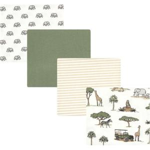 imageHudson Baby Unisex Baby Cotton Flannel Receiving Blankets Sweet Bakery One SizeGoing On Safari