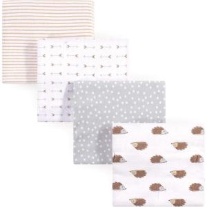 imageHudson Baby Unisex Baby Cotton Flannel Receiving Blankets Sweet Bakery One SizeHedgehog