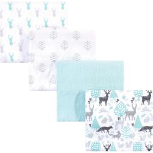 imageHudson Baby Unisex Baby Cotton Flannel Receiving Blankets Sweet Bakery One SizeLinocut Woodland