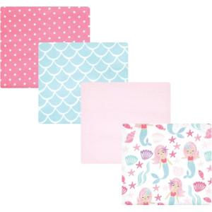 imageHudson Baby Unisex Baby Cotton Flannel Receiving Blankets Sweet Bakery One SizeMermaid