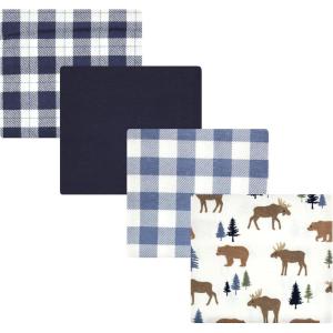 imageHudson Baby Unisex Baby Cotton Flannel Receiving Blankets Sweet Bakery One SizeMoose Bear