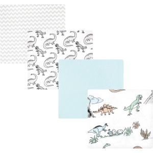 imageHudson Baby Unisex Baby Cotton Flannel Receiving Blankets Sweet Bakery One SizeNeutral Dino World
