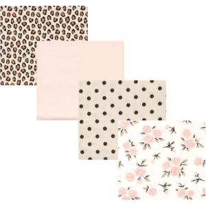 imageHudson Baby Unisex Baby Cotton Flannel Receiving Blankets Sweet Bakery One SizeNeutral Pink Floral