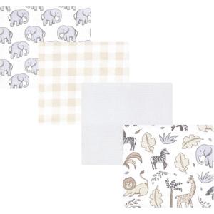 imageHudson Baby Unisex Baby Cotton Flannel Receiving Blankets Sweet Bakery One SizeNeutral Safari