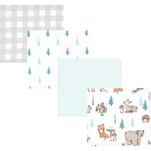 imageHudson Baby Unisex Baby Cotton Flannel Receiving Blankets Sweet Bakery One SizeNeutral Woodland Pals