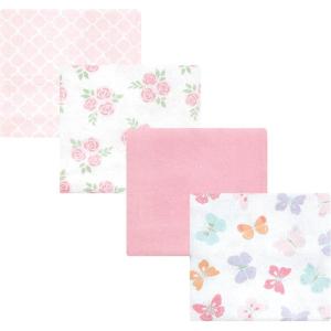 imageHudson Baby Unisex Baby Cotton Flannel Receiving Blankets Sweet Bakery One SizePastel Butterfly