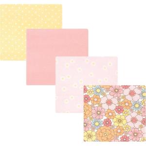 imageHudson Baby Unisex Baby Cotton Flannel Receiving Blankets Sweet Bakery One SizePeace Love Flowers