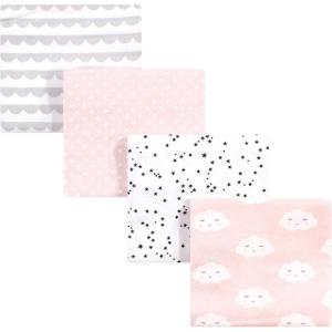 imageHudson Baby Unisex Baby Cotton Flannel Receiving Blankets Sweet Bakery One SizePink Clouds