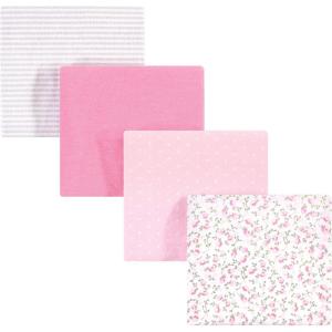 imageHudson Baby Unisex Baby Cotton Flannel Receiving Blankets Sweet Bakery One SizePink Peony
