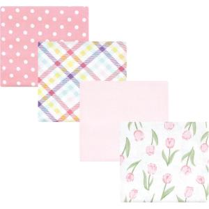 imageHudson Baby Unisex Baby Cotton Flannel Receiving Blankets Sweet Bakery One SizePink Tulips