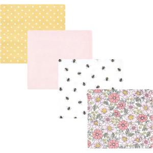 imageHudson Baby Unisex Baby Cotton Flannel Receiving Blankets Sweet Bakery One SizePink Yellow Pretty Floral