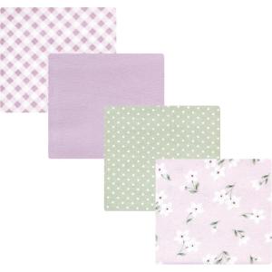 imageHudson Baby Unisex Baby Cotton Flannel Receiving Blankets Sweet Bakery One SizePurple Dainty Floral