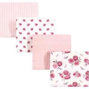 imageHudson Baby Unisex Baby Cotton Flannel Receiving Blankets Sweet Bakery One SizeRose