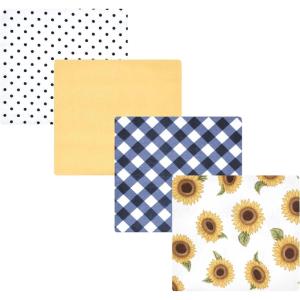 imageHudson Baby Unisex Baby Cotton Flannel Receiving Blankets Sweet Bakery One SizeSunflower