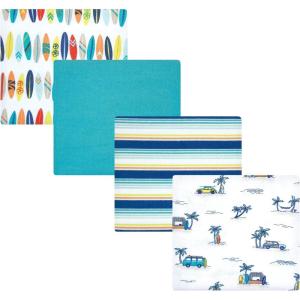 imageHudson Baby Unisex Baby Cotton Flannel Receiving Blankets Sweet Bakery One SizeSurfer Dude