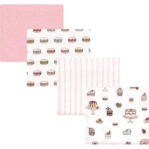 imageHudson Baby Unisex Baby Cotton Flannel Receiving Blankets Sweet Bakery One SizeSweet Bakery
