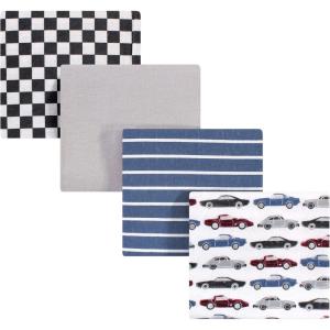 imageHudson Baby Unisex Baby Cotton Flannel Receiving Blankets Sweet Bakery One SizeVintage Cars