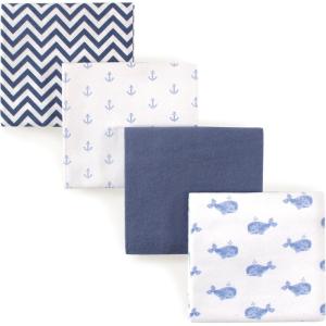 imageHudson Baby Unisex Baby Cotton Flannel Receiving Blankets Sweet Bakery One SizeWhale