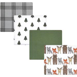 imageHudson Baby Unisex Baby Cotton Flannel Receiving Blankets Sweet Bakery One SizeWild Forest