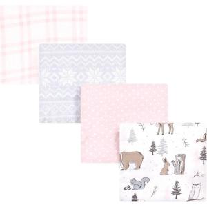 imageHudson Baby Unisex Baby Cotton Flannel Receiving Blankets Sweet Bakery One SizeWinter Forest